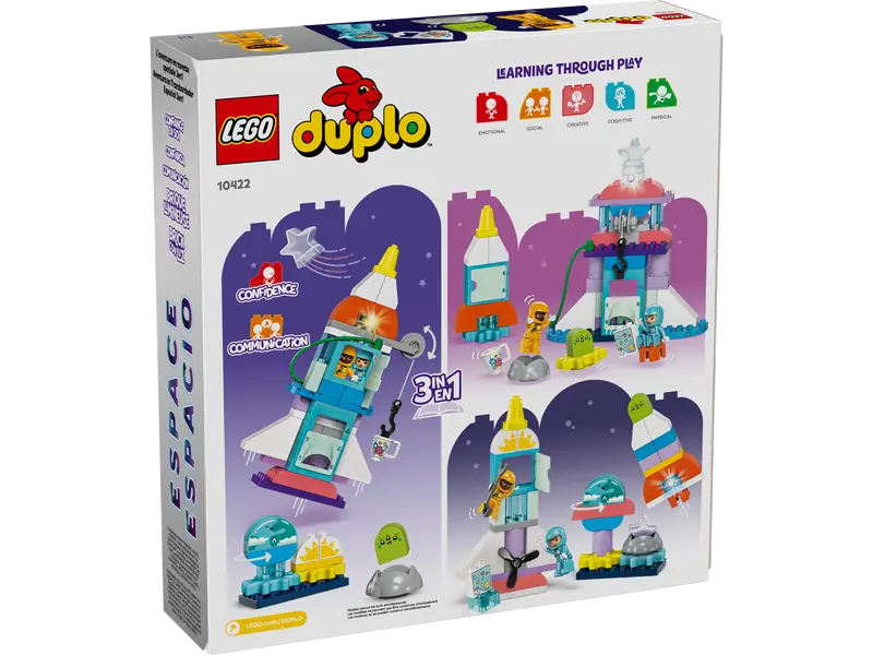 LEGO Duplo 3-in-1 Spaceshuttle für viele Abenteuer 10422